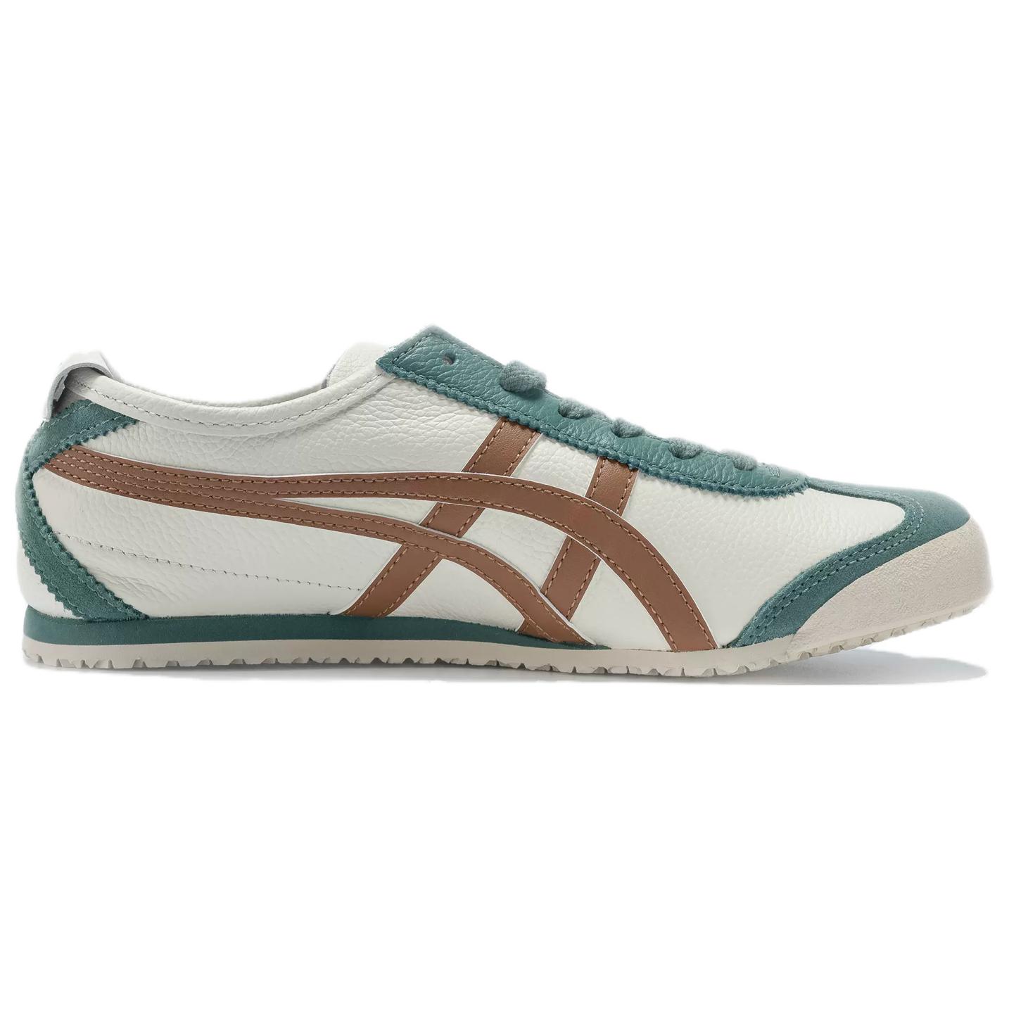 Onitsuka Tiger Мексика 66 'Крем Зеленый Апельсин' - Бежевый/Сине-Зеленый/Коричневый, цвет Beige/Blue Green/Brown — фото 2