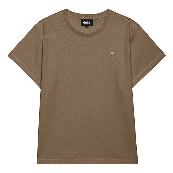 

Женская футболка lil peach легкая с высокой талией Dalix, Latte, Коричневый, Женская футболка lil peach легкая с высокой талией Dalix, Latte