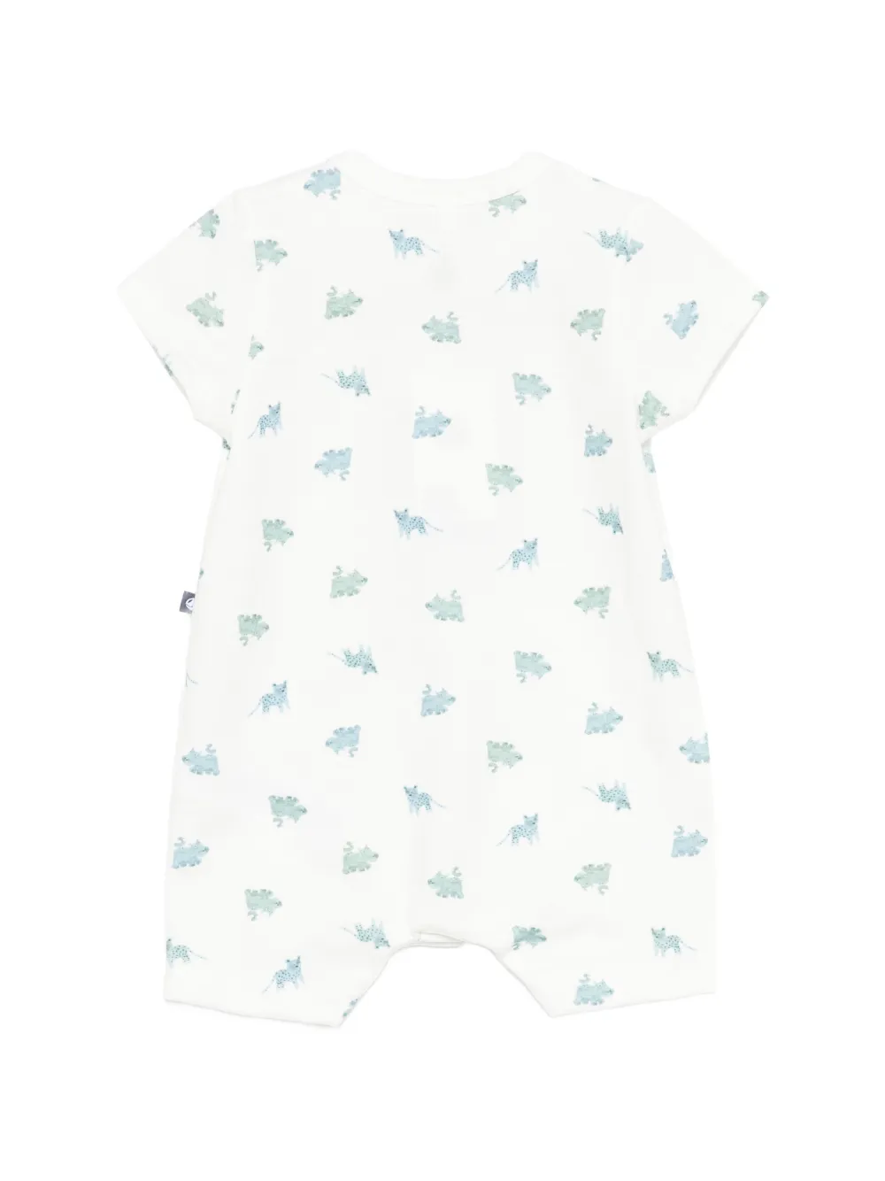 Шорты с принтом и короткими рукавами Petit Bateau, белый — фото 2