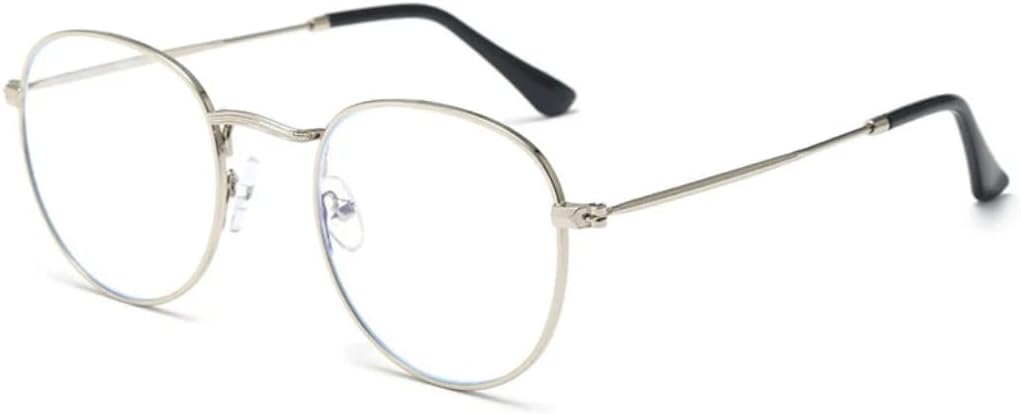 

Солнцезащитные очки с защитой от УФ-излучения UV400 | Металлические круглые линзы в стиле панк | Цветные линзы | Для женщин и мужчин | Для занятий спортом на открытом воздухе и вождения DSVIGF, Silver