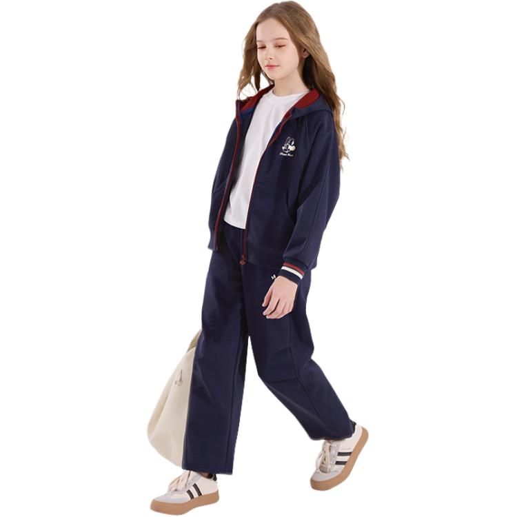 

Повседневная спортивная одежда Minnie весна осень зима для подростков Disney, темно-синий