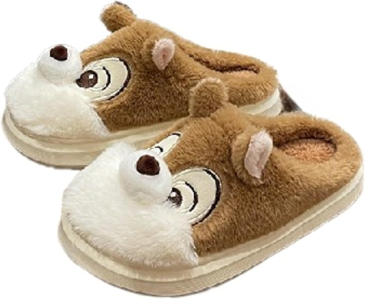 

Домашние тапочки для женщин и мужчин. Милые тапочки с животными, кавайные туфли, белочка, домашние тапочки, зимние теплые плюшевые тапочки Dybag