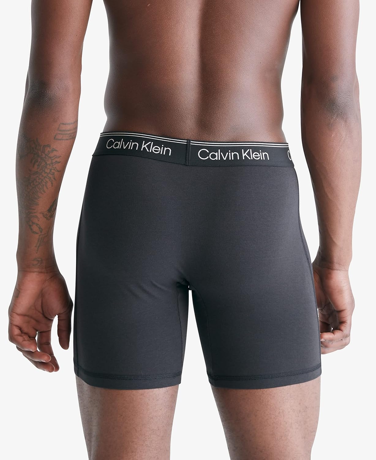 Комплект из двух трусов-боксеров Calvin Klein Men Athletic Active - эксклюзивно на Amazon, Black, Grey Heather — фото 2