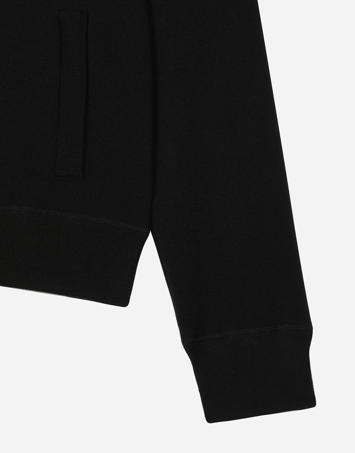 Толстовка Dolce & Gabbana Cashmere And Silk Zip-Up With DG Patch, черный — фото 3