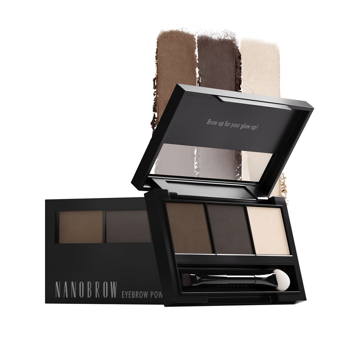 

Nanobrow, Eyebrow Powder Kit, Набор для бровей, Темный, 4г