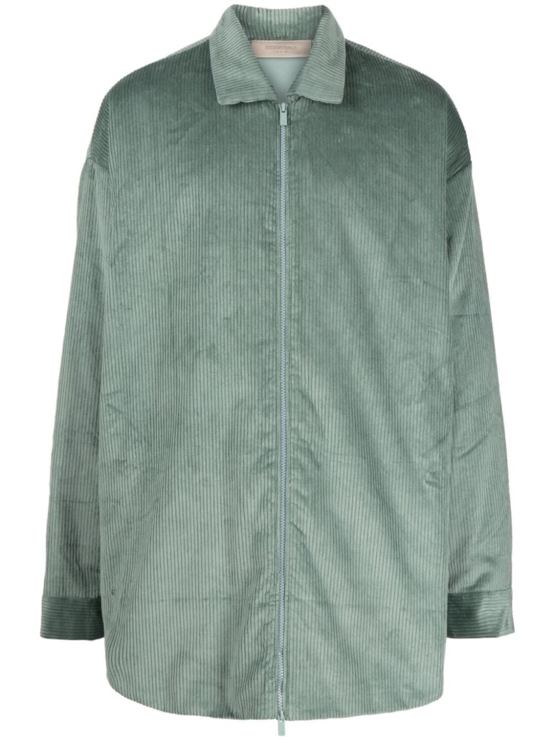 

FEAR OF GOD ESSENTIALS вельветовая куртка-рубашка на молнии, зеленый