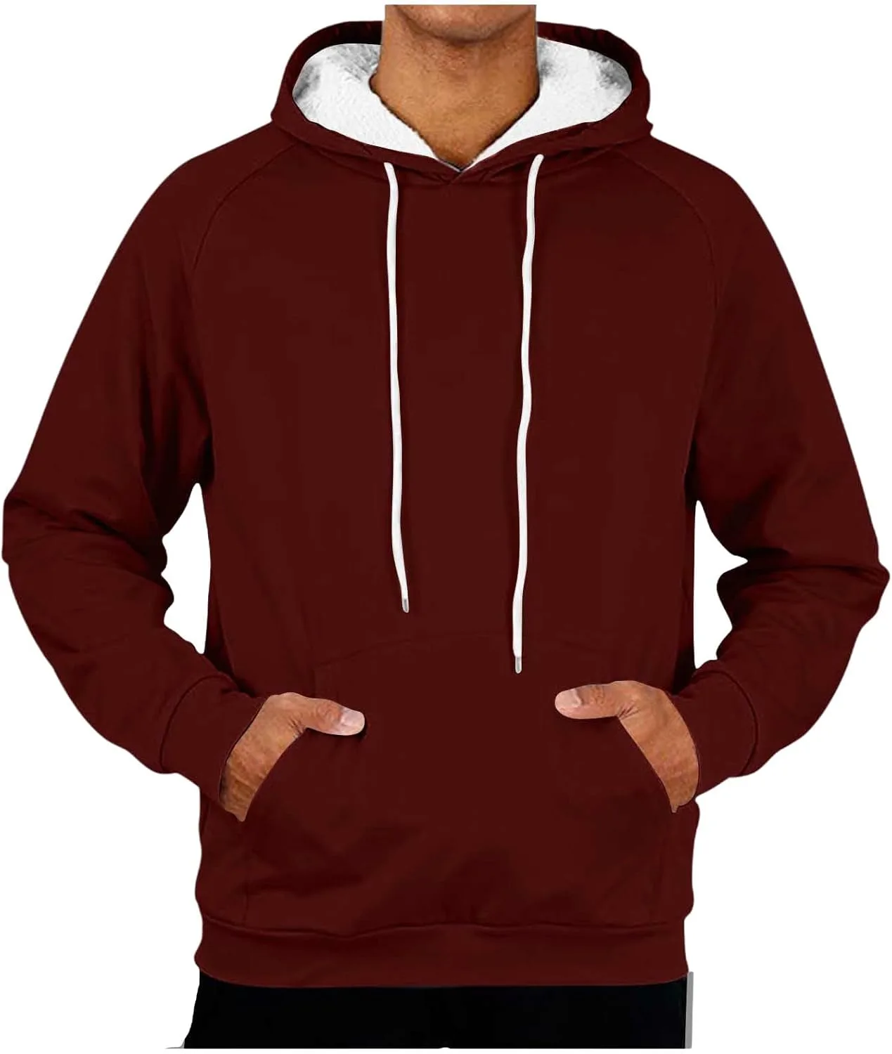 

Мужской утепленный худи с флисовой подкладкой