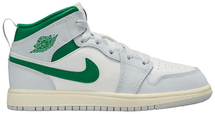 

Кроссовки Air Jordan 1 Mid PS 'Summit White Pine Green', белый