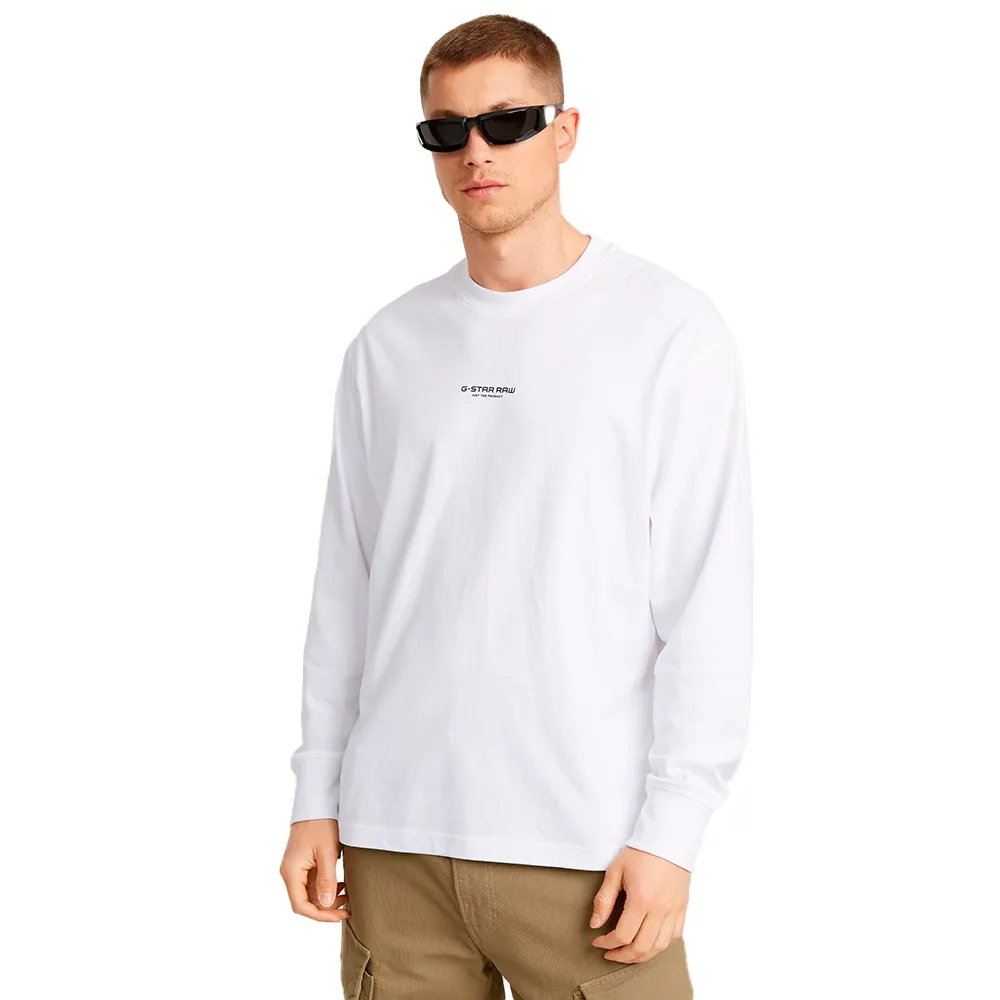

Футболка G-Star Center Chest Boxy long sleeve, белый
