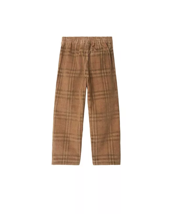 Детские клетчатые вельветовые брюки - для малышей и для взрослых. Burberry, бежевый — фото 2