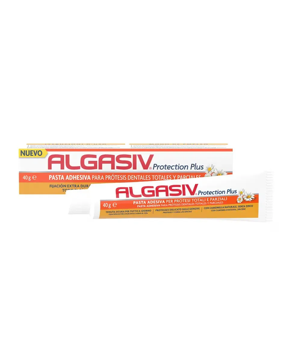 Фиксирующий крем для зубных протезов Protection Plus 40 г Algasiv