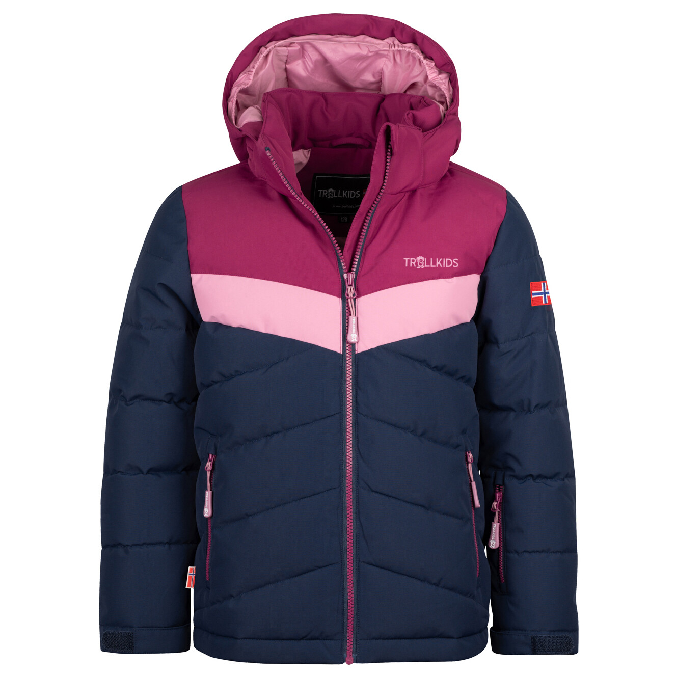 

Зимняя куртка Trollkids Girl's Gryllefjord, цвет Navy/Plum/Mauve