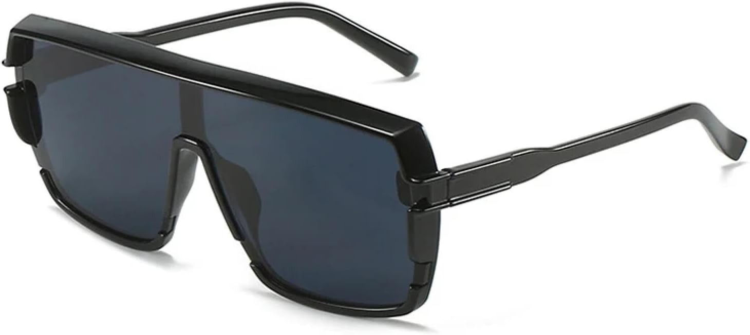 

Модные панк-солнцезащитные очки для женщин и мужчин в стиле ретро, ​​солнцезащитные очки для женщин, для активного отдыха и вождения, защита от УФ-излучения UV400 TKKTLLT, Black Gray