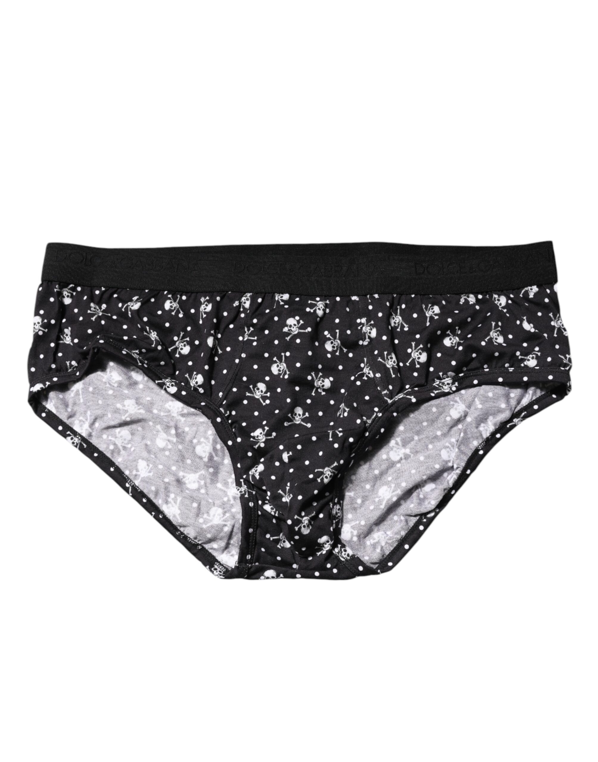 

Брифы Black Cotton Printed Regular Brief Underwear Dolce & Gabbana, черный
