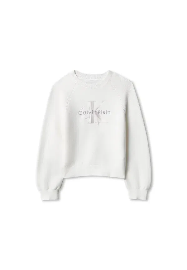 Толстовка Monologo Calvin Klein Jeans, ярко-белый — фото 4