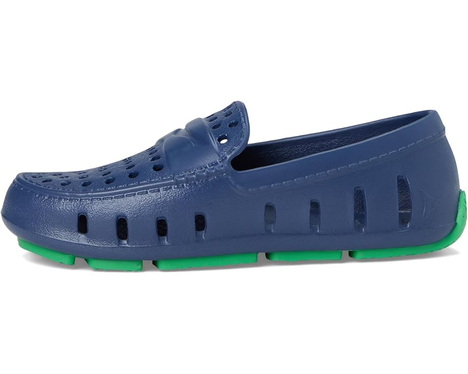 Детские лоферы Floafers Prodigy Driver (Toddler/Little Kid/Big Kid) Floafers Kids, Navy Peony/Turf Green — фото 4