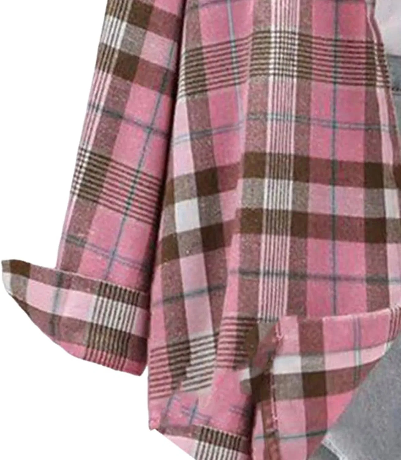 Блуза с воротником-стойкой Button-Down, розовый — фото 4