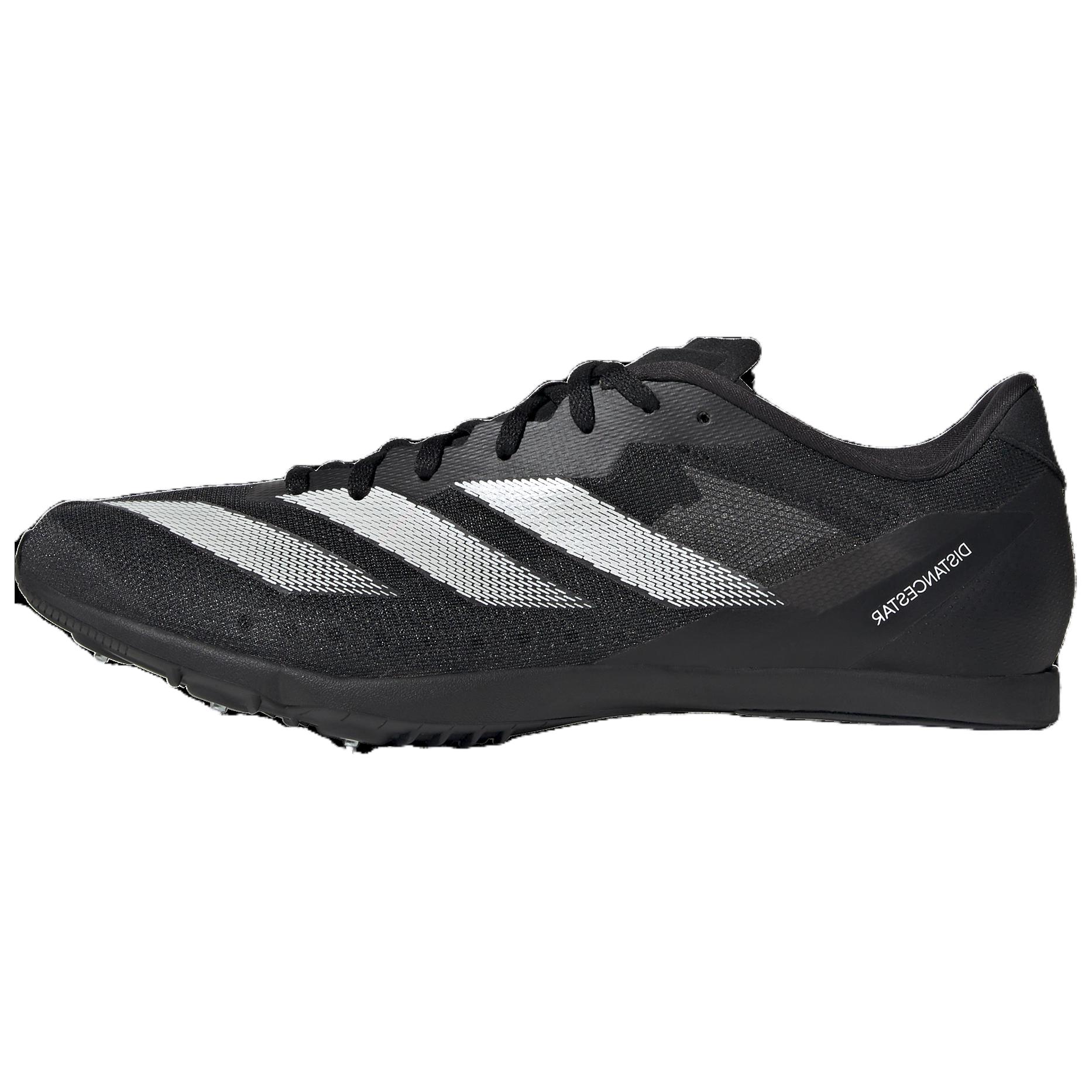 

Adizero Distancestar Core Black Zero Metallic Cloud White Adidas, черно-белый