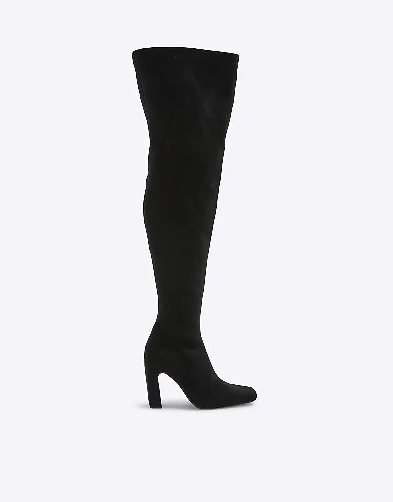 Высокие сапоги River Island на эластичном каблуке черного цвета — фото 2