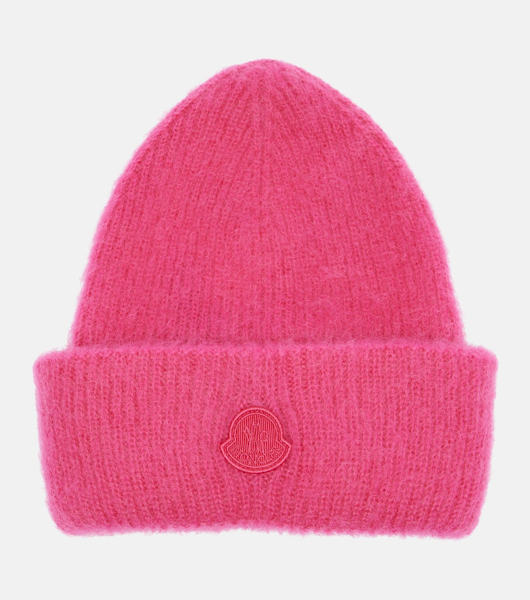 

Шапка из шерсти с логотипом Moncler, Fuchsia
