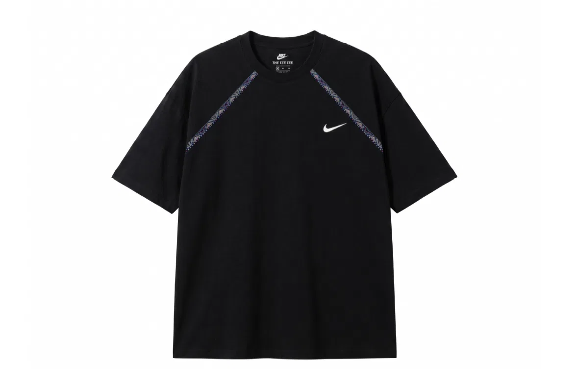 Футболка Nike Sportswear с круглым вырезом, черная, мужская