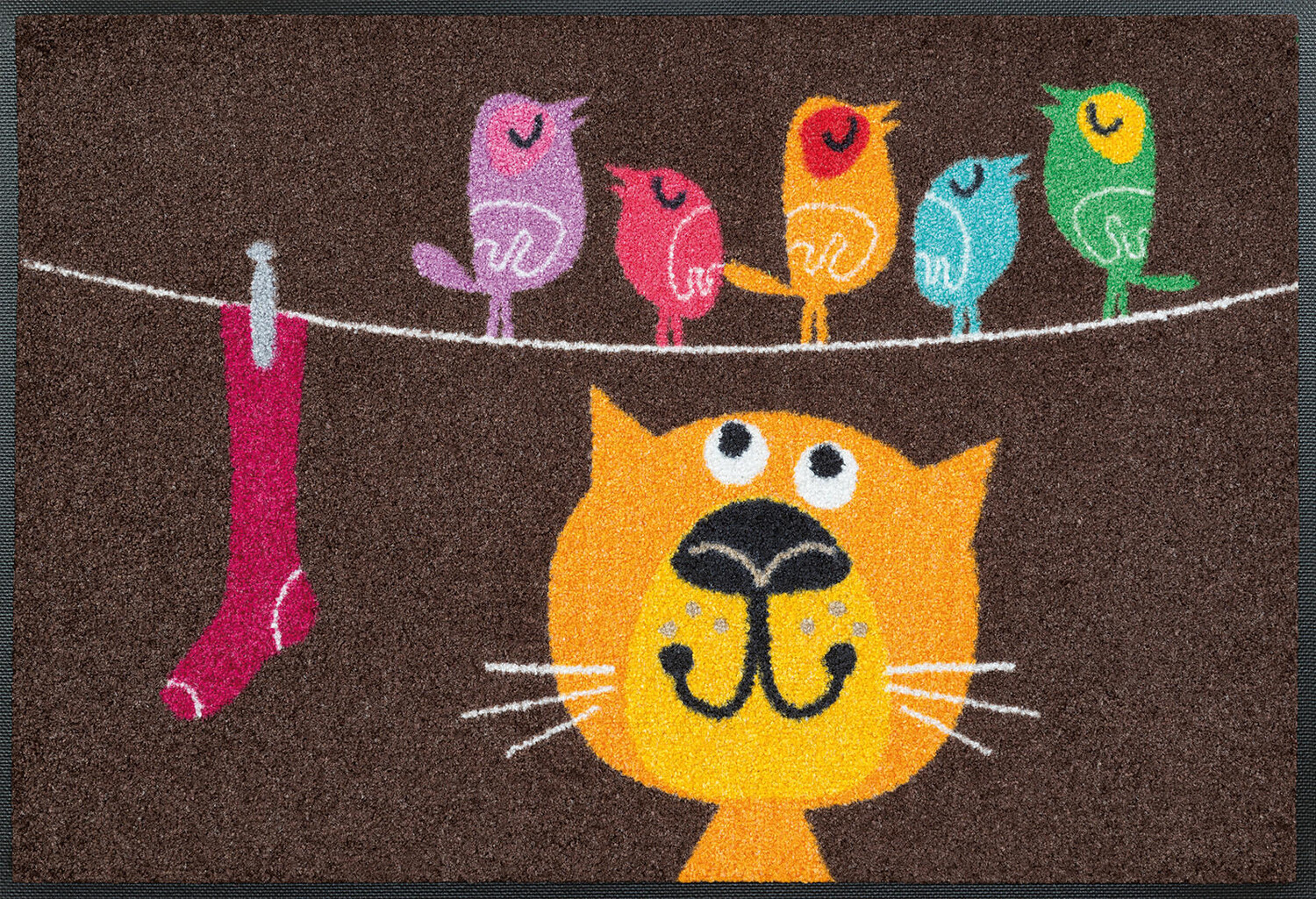 

Коврик wash+dry, 50x75 см, коричневый/многоцветный