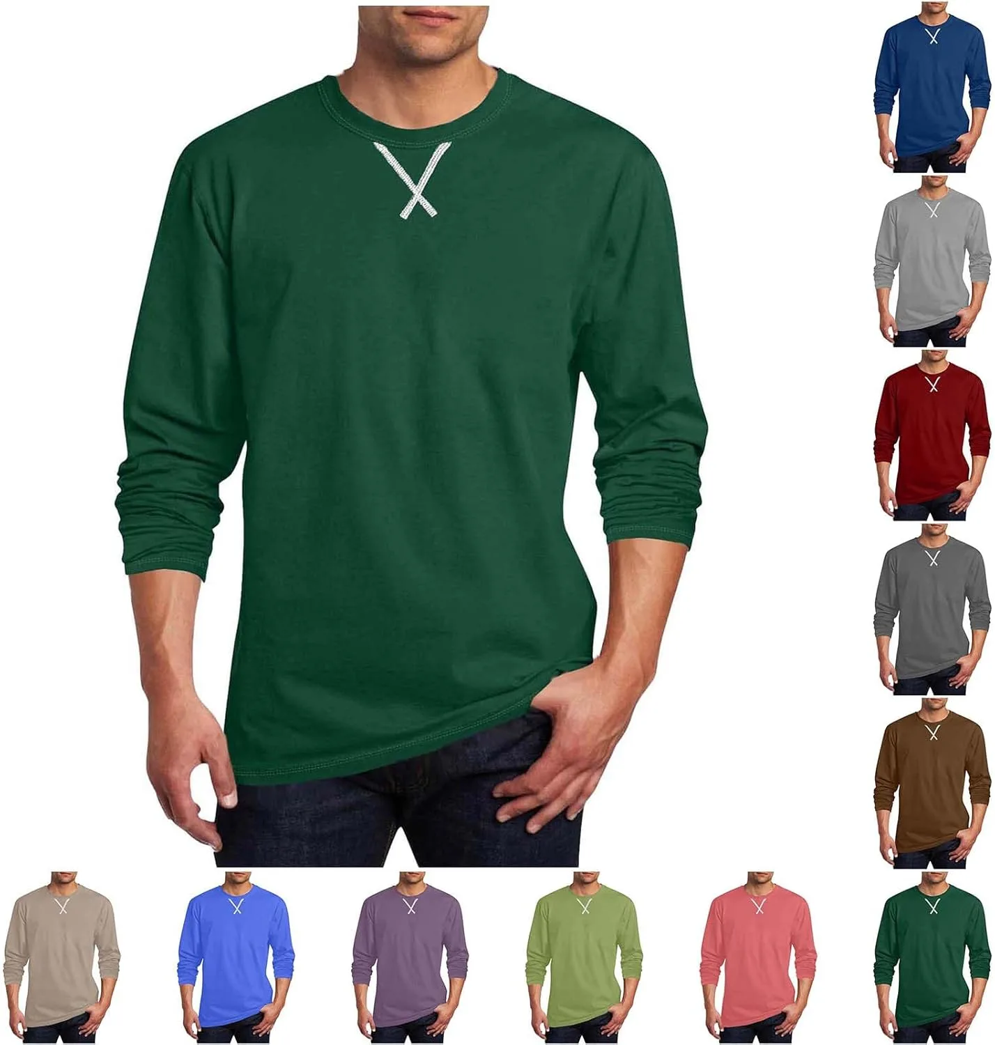 

Футболка с длинным рукавом Plus Size Lmdudan