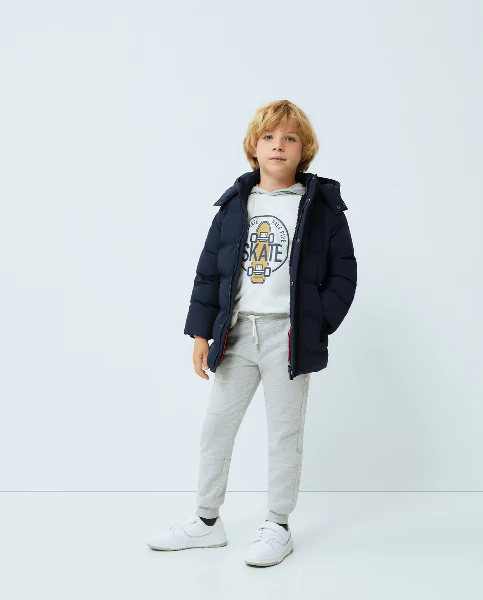 

Внутренняя парка из пришитой овчины для мальчика Kids El Corte Inglés, темно-синий