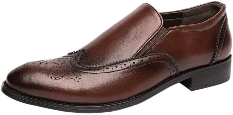 Мокасины кожаные мужские Spring Summer, коричневый UOPYNE