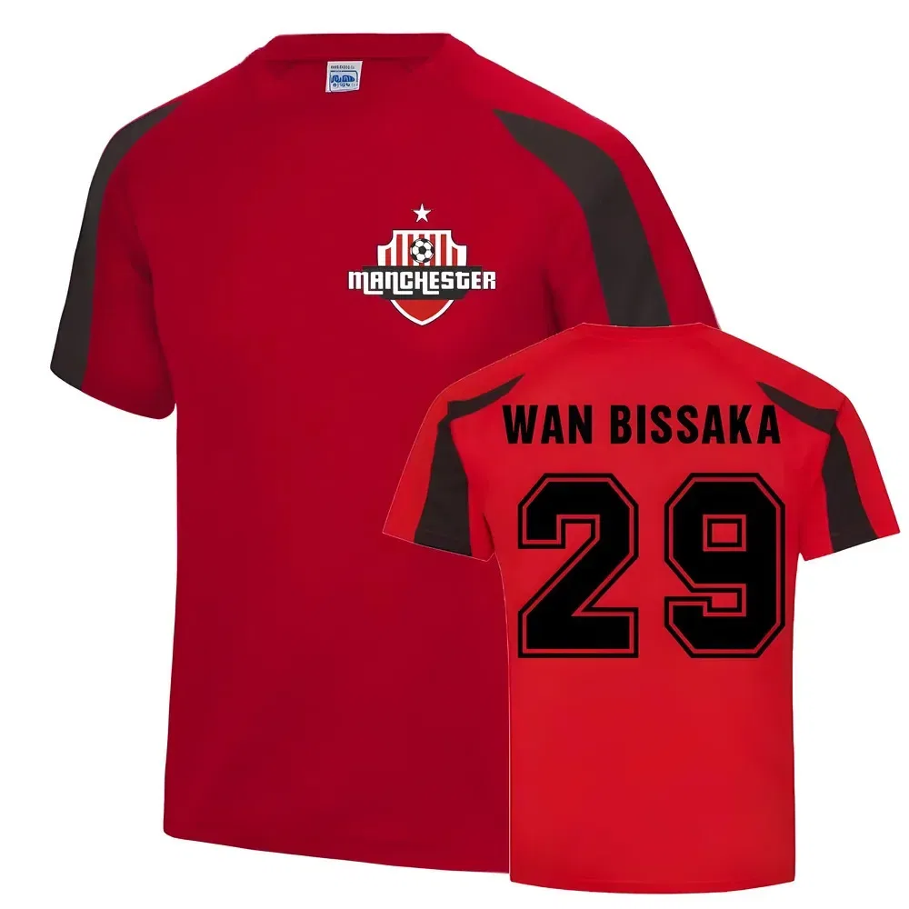Тренировочная футболка Junior Aaron Wan Bissaka Manchester United Manchester United Fc, красный — фото 2