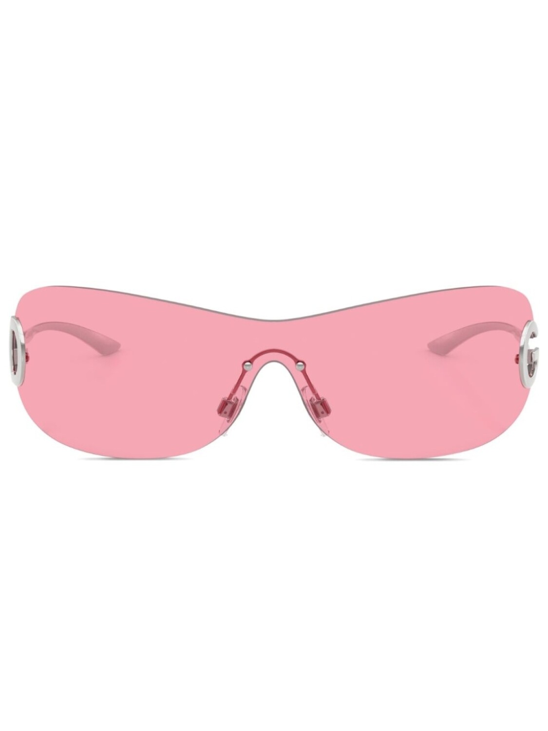 

Dolce & Gabbana Eyewear солнцезащитные очки-маска, серебряный