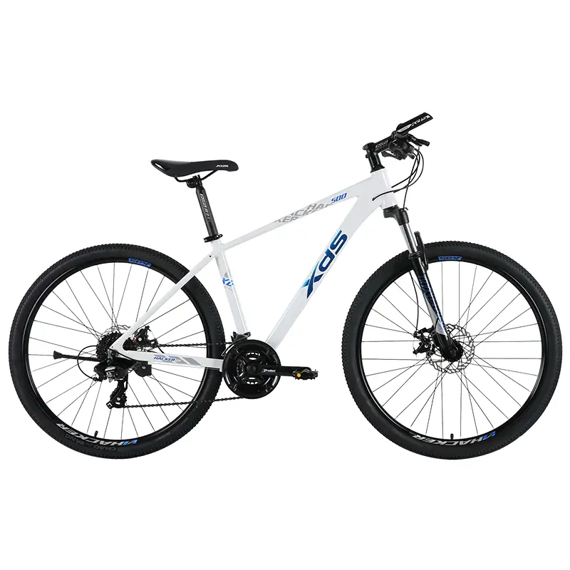 

Горный велосипед Xidesheng hacker 500, рама из алюминиевого сплава, 24-скоростной велосипед с масляными дисками, колеса большого диаметра 27,5, темно-серый, белый, 17 дюймов XDS
