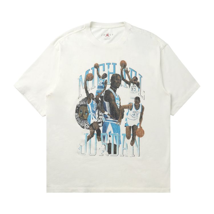 

Футболка Air Jordan Flight Essential Graphic T-Shirt 'Sail/Black', белый