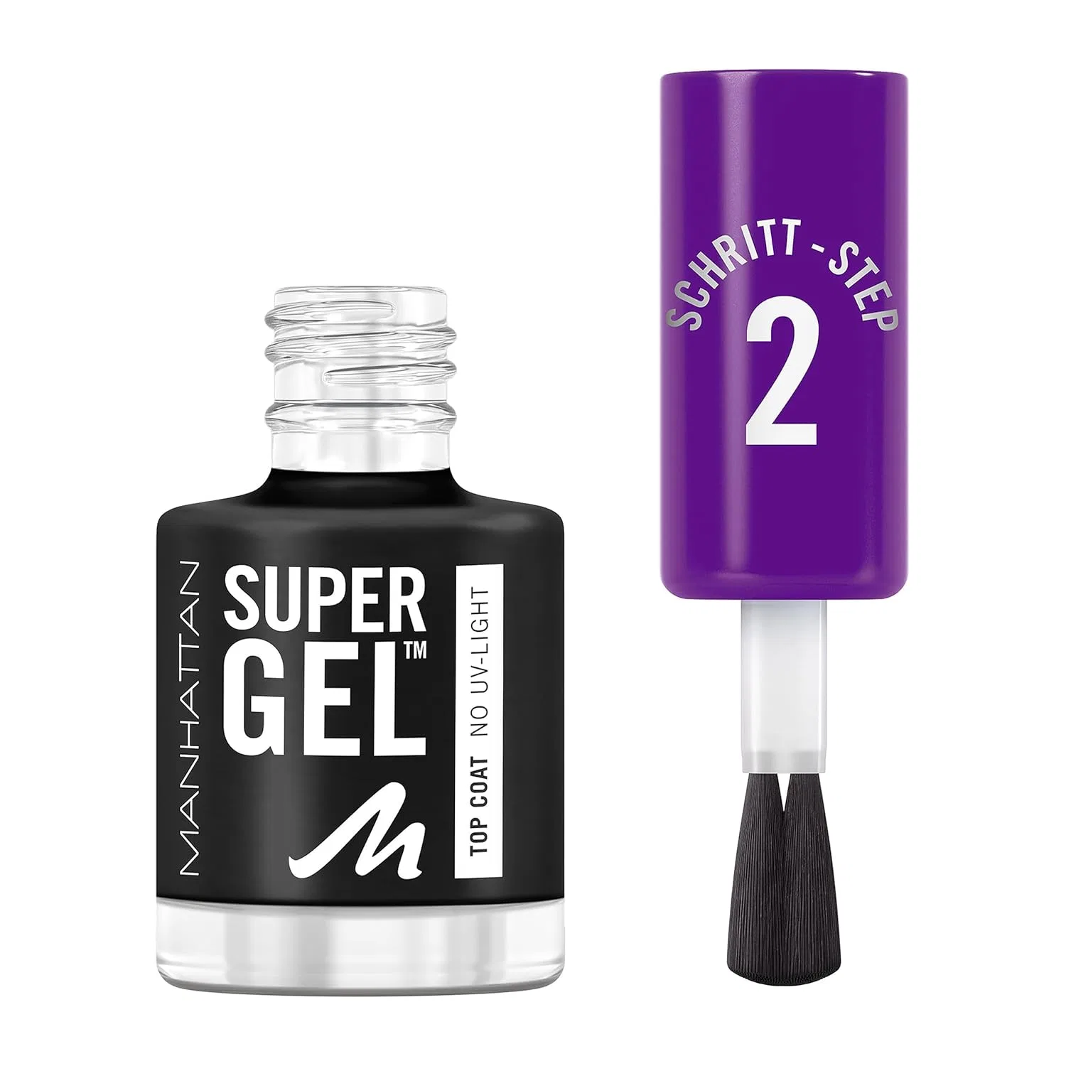 Верхнее покрытие для ногтей Manhattan Super Gel Top Coat, прозрачное, 12 мл Manhattan — фото 2