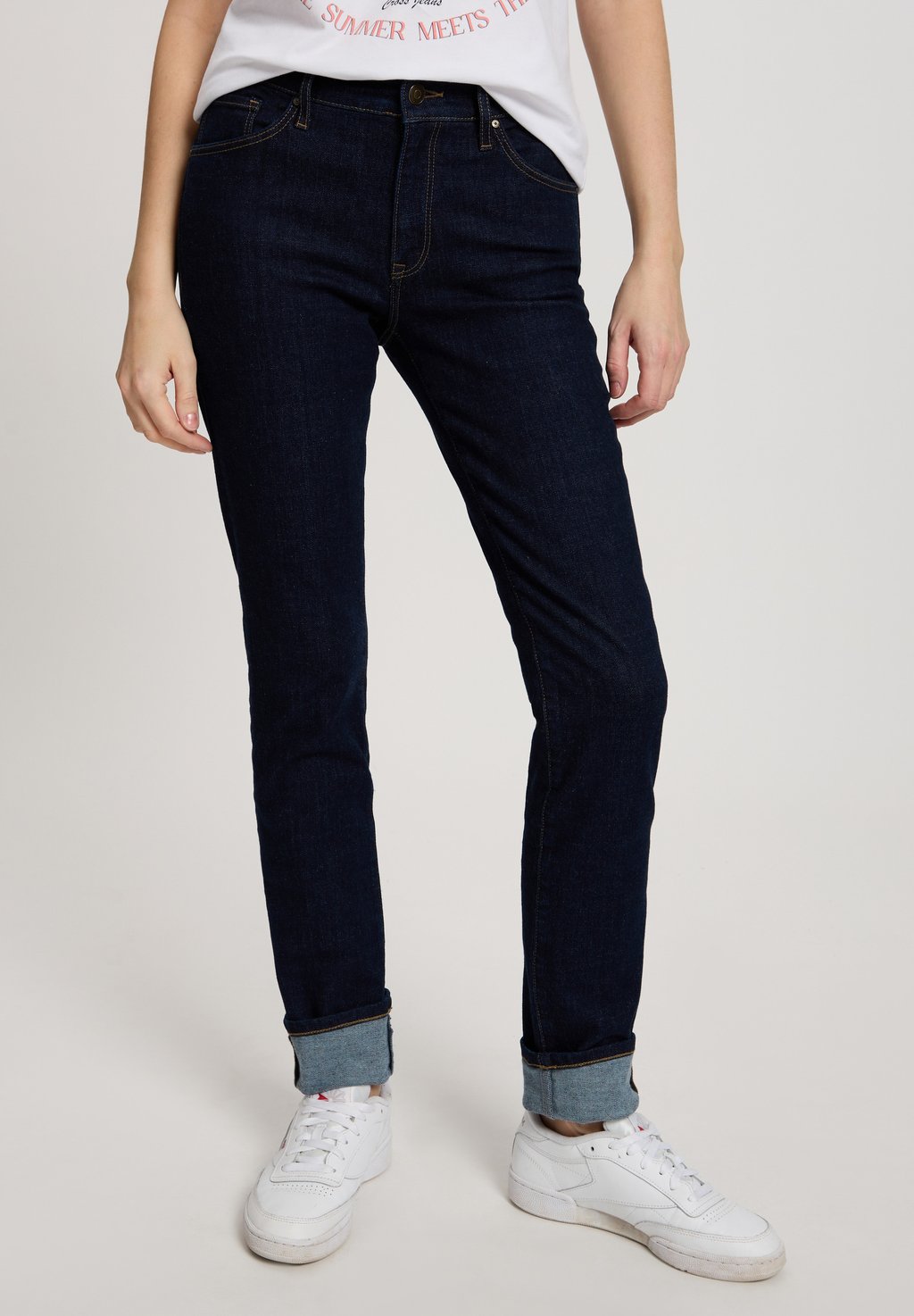 

Джинсы облегающего кроя ANYA Cross Jeans, темно-синий