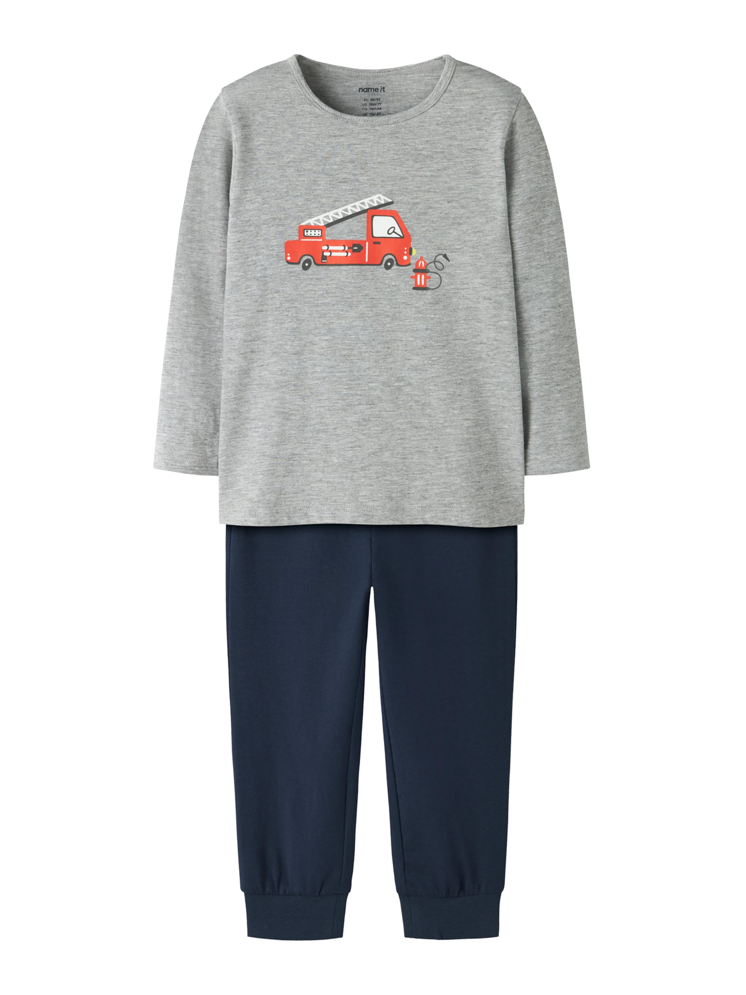 

NAME IT Пижама в темно-синем, крапчато-сером цвете