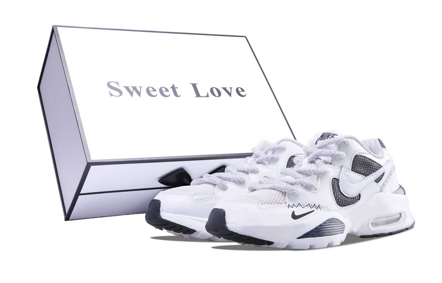 

Кроссовки Air Max Fusion женские с низким верхом, белые Nike