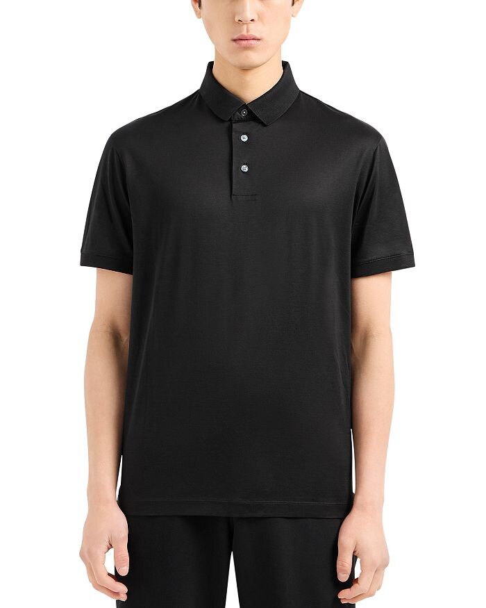 

Рубашка-поло с короткими рукавами Emporio Armani, черный