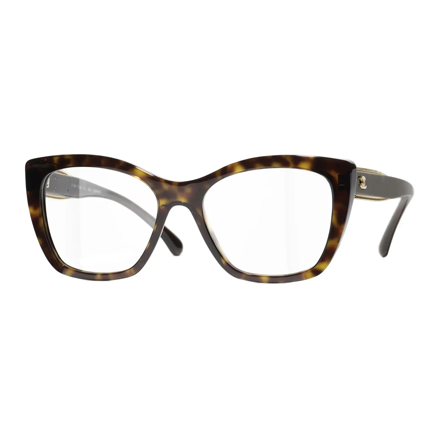 

CHANEL Ацетатные очки кошачий глаз унисекс черепаховый, Tortoiseshell