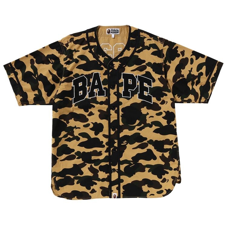 

Рубашка BAPE 1st Camo Baseball Shirt, желтый