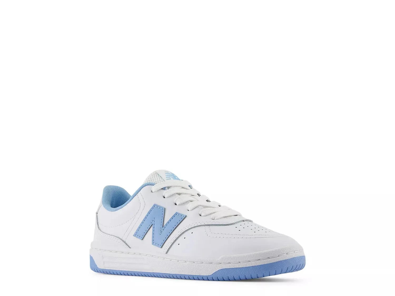 

Кроссовки New Balance BB80 Court — детские, белые/синие