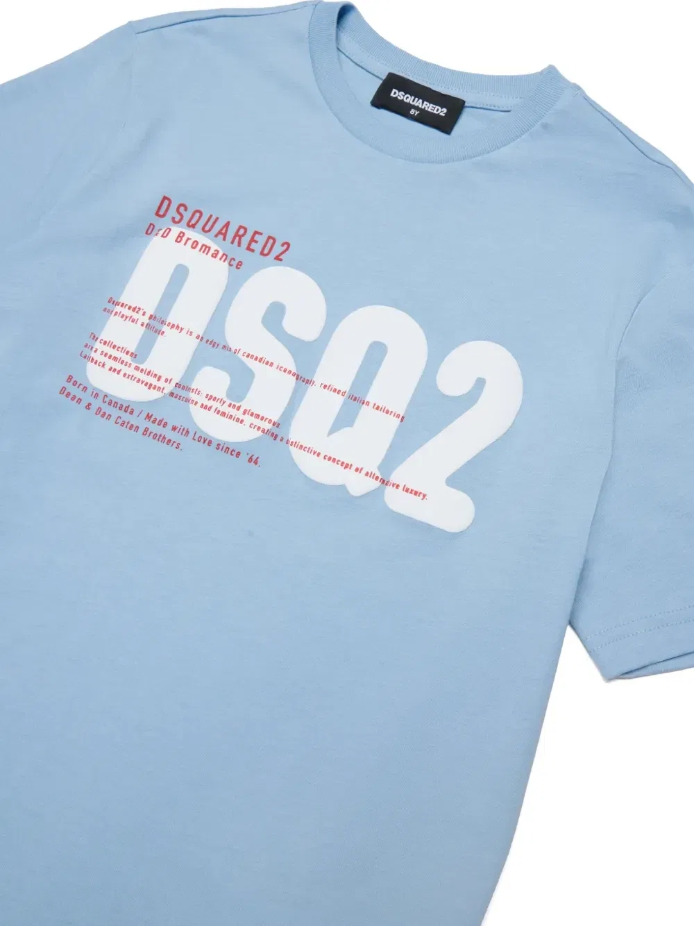 Футболка с графичным принтом Dsquared2 Kids, синий — фото 3