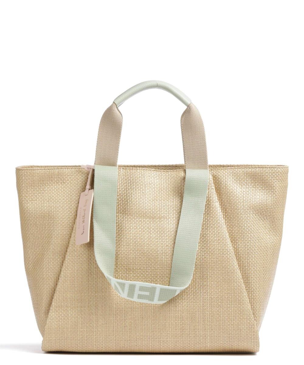 

Never Without Bag Straw Sige Шоппер Баст Coccinelle, бежевый