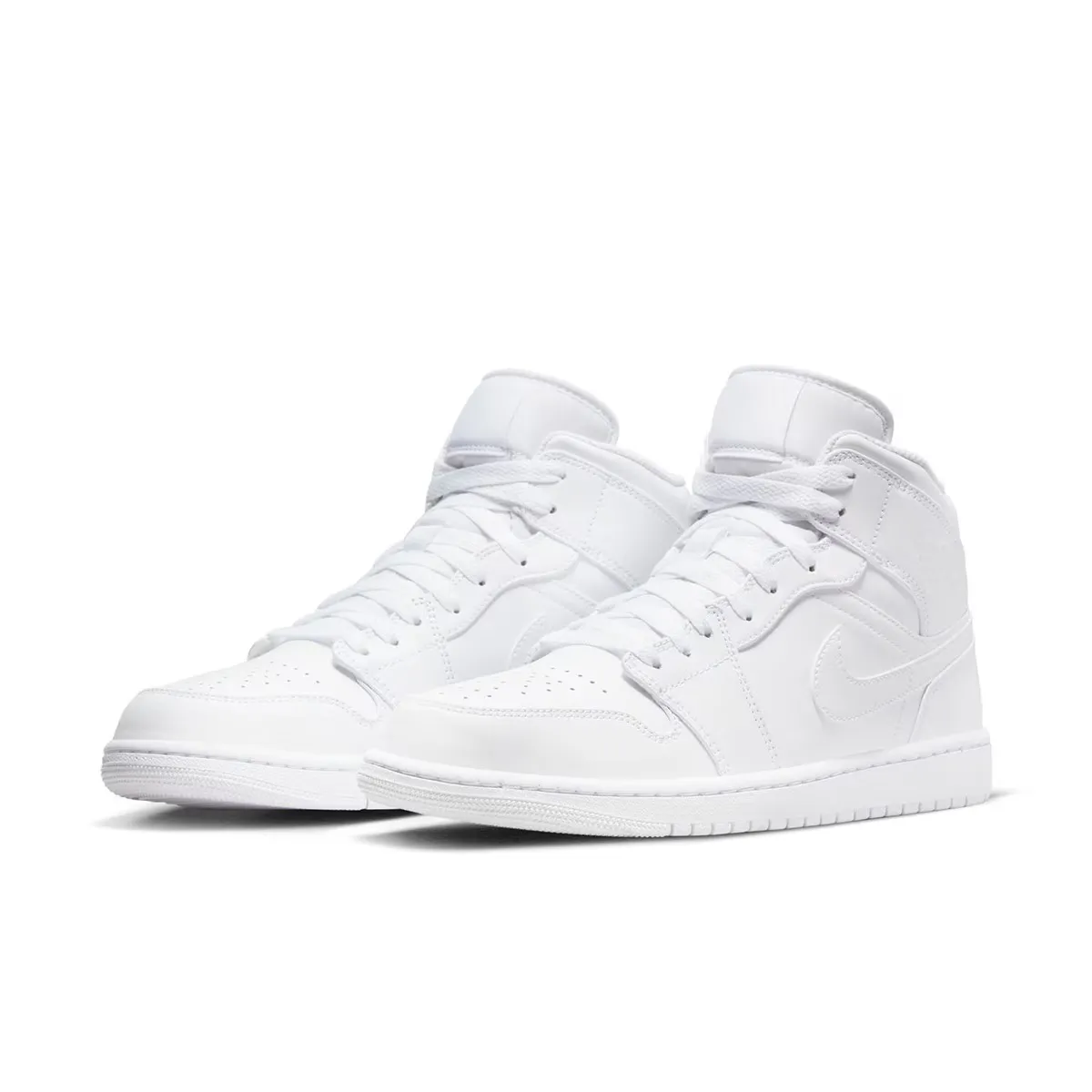 Мужские баскетбольные кроссовки Air Jordan 1 Mid, белый — фото 2