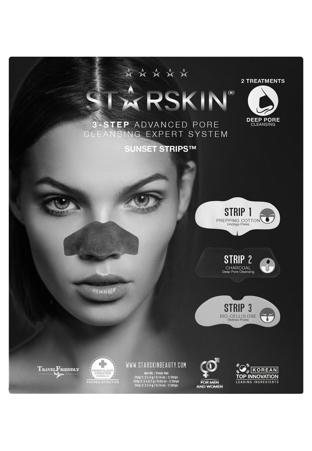 

Набор для ухода за кожей Sunset Nose Strips STARSKIN
