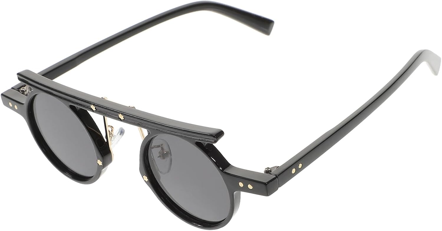 

Винтажные круглые солнцезащитные очки в стиле ретро, ​​маленькая оправа, модные, для мужчин и женщин, для активного отдыха, с защитой от УФ-излучения, стильные очки Healeved, Black