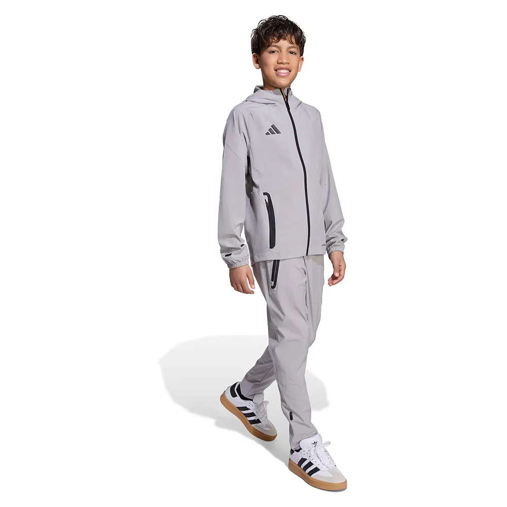 Толстовка adidas Tiro 25 Competition Vis Tech Travel full zip, серый — фото 3