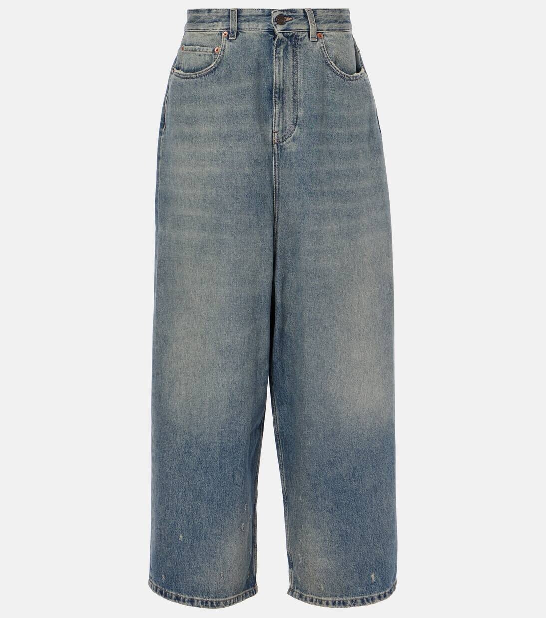 

Джинсы с широкими штанинами Balenciaga, цвет blue rust