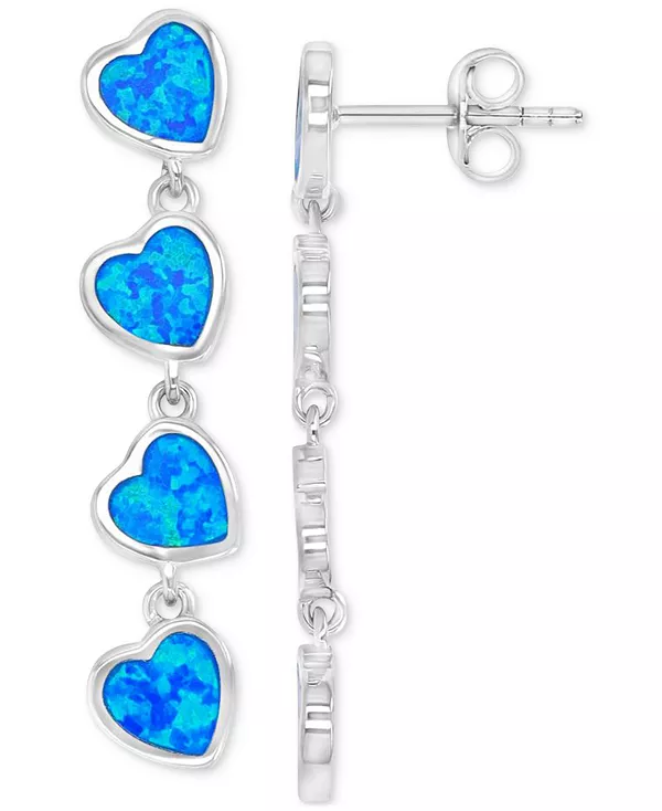 

Серьги с драгоценными камнями в форме сердца (1,25 карата) из стерлингового серебра Macy'S, silver