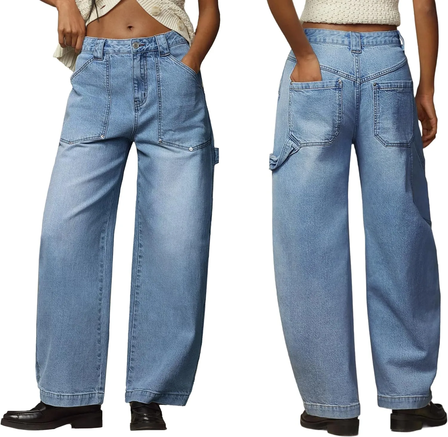 

Emmiol женские джинсовые шорты jorts y2k vintage baggy mid rise bermuda